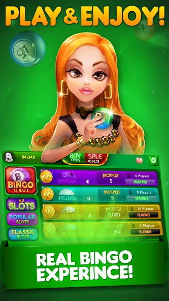 Bingo City 75 : Bingo & Slots [MOD: безлимитные монеты и бонусы] последняя версия — скриншот 1