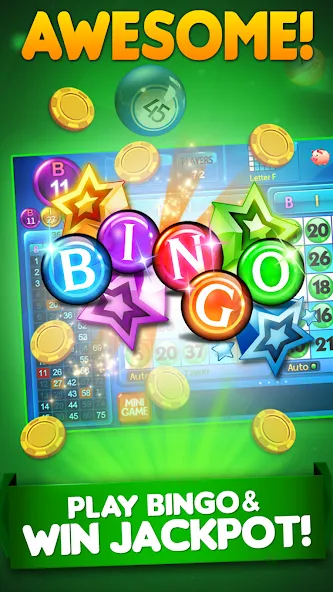 Bingo City 75 : Bingo & Slots [MOD: безлимитные монеты и бонусы] последняя версия — скриншот 3