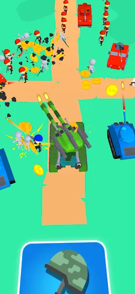 Tank Commander: Army Survival [MOD: безлимитные ресурсы и усиленная броня] последняя версия — скриншот 1