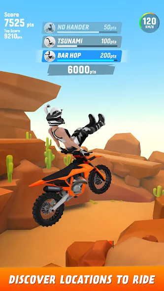 Max Air Motocross [MOD: безлимитные деньги и все мотоциклы] на Андроид — скриншот 2