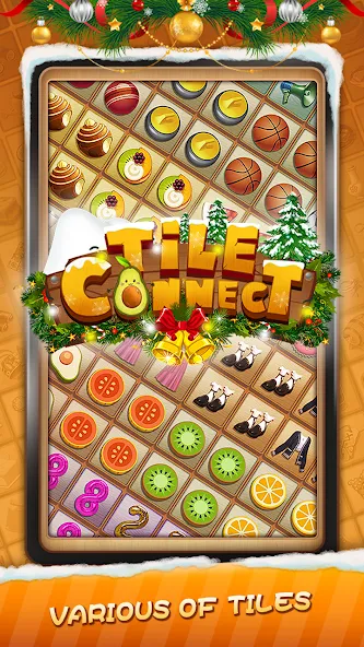 Tile Connect - Matching Games [MOD: без рекламы и все уровни открыты] последняя версия — скриншот 1