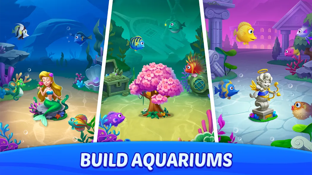 Скачать Block Puzzle Ocean [MOD: безлимитные подсказки и монеты] — скриншот 3