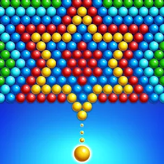 Взломанная Bubble Shooter Royal Pop [MOD: безлимитные монеты и жизни] на Андроид