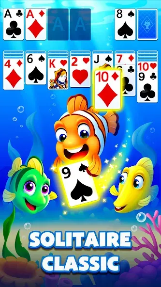 Solitaire Ocean [MOD: безлимитные подсказки и отмены ходов] — Скачать бесплатно (APK) — скриншот 4