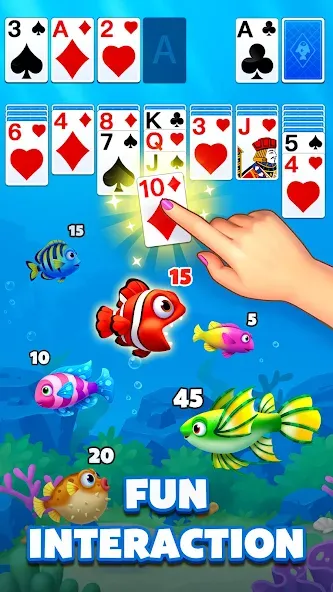 Solitaire Ocean [MOD: безлимитные подсказки и отмены ходов] — Скачать бесплатно (APK) — скриншот 5