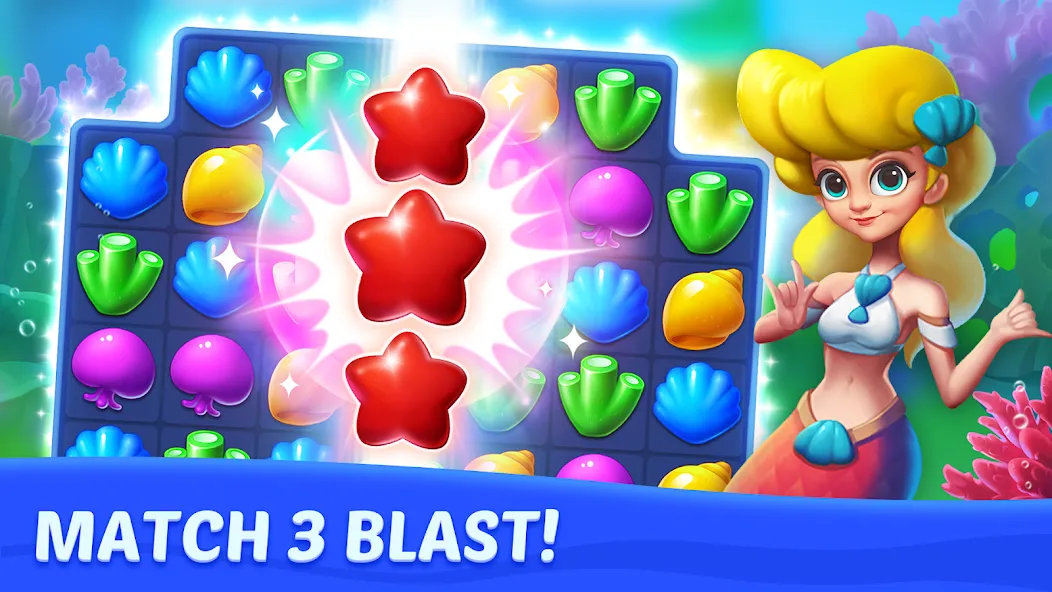 Ocean Match [MOD: безлимитные жизни и монеты] — Скачать бесплатно (APK) — скриншот 5