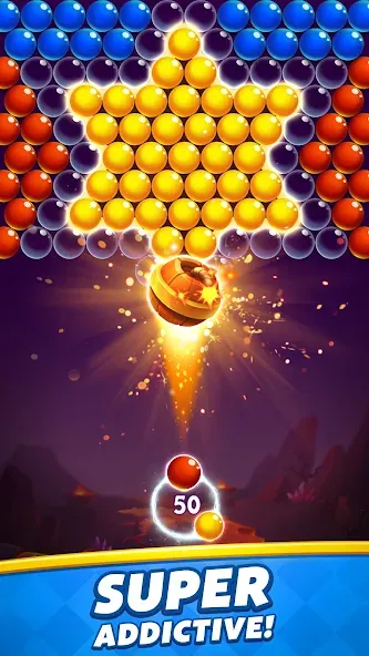 Скачать Bubble Shooter [MOD: безлимитные жизни и бонусы] на телефон — скриншот 1