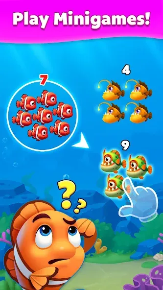 Solitaire Fish [MOD: безлимитные монеты и подсказки] — Скачать бесплатно (APK) — скриншот 3
