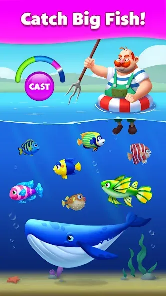 Solitaire Fish [MOD: безлимитные монеты и подсказки] — Скачать бесплатно (APK) — скриншот 5