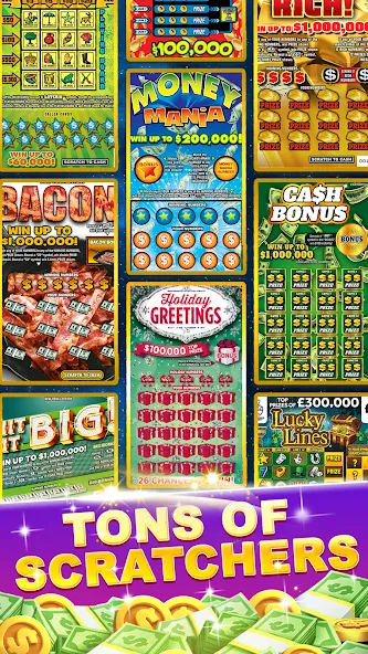 Скачать Lottery Scratchers Master [MOD: неограниченные билеты и быстрые выигрыши] — скриншот 4