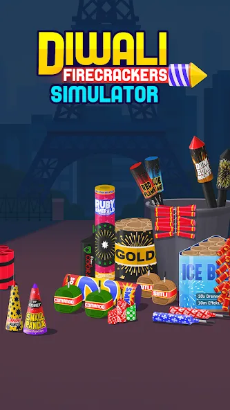 Diwali Firecrackers Simulator [MOD: неограниченные петарды и фейерверки] (Бесплатно / APK) — скриншот 1