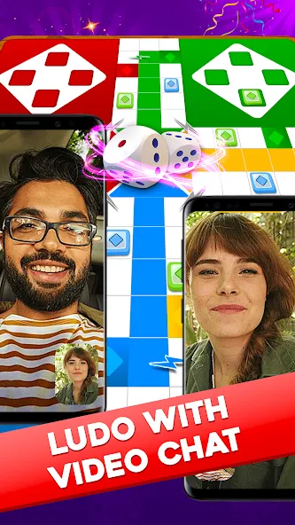 Скачать взлом Ludo Lush-Game with Video Call [MOD: безлимитные монеты и видеозвонки] — скриншот 1
