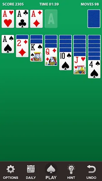 Solitaire. [MOD: без рекламы и безлимитные подсказки] — Скачать бесплатно (APK) — скриншот 1