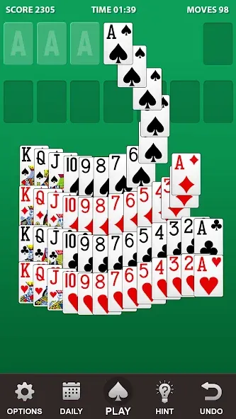 Solitaire. [MOD: без рекламы и безлимитные подсказки] — Скачать бесплатно (APK) — скриншот 2