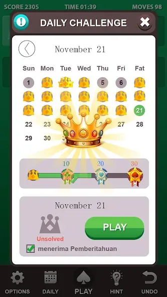 Solitaire. [MOD: без рекламы и безлимитные подсказки] — Скачать бесплатно (APK) — скриншот 3