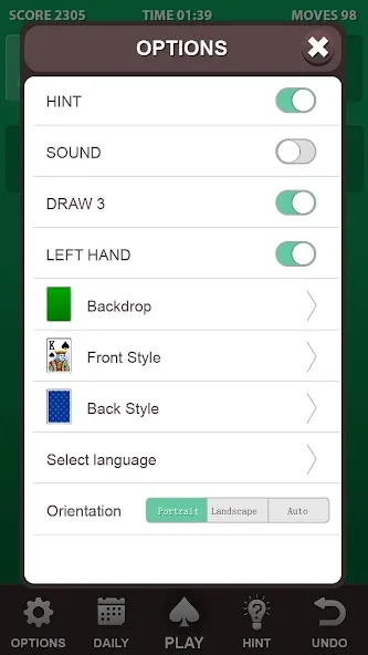 Solitaire. [MOD: без рекламы и безлимитные подсказки] — Скачать бесплатно (APK) — скриншот 4