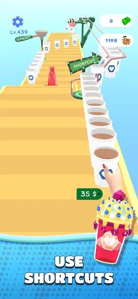Скачать Coffee Stack [MOD: безлимитные деньги и все уровни] — скриншот 4
