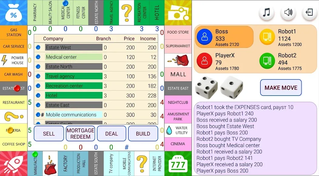 Monopolist Business Dice Board [MOD: безлимитные деньги и премиум разблокирован] — Скачать бесплатно (APK) — скриншот 1