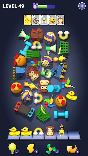 Скачать Matching Fun: Match Triple 3D [MOD: безлимитные подсказки и монеты] на телефон — скриншот 2
