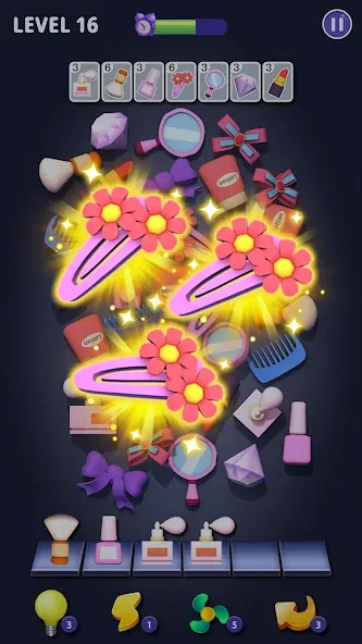 Скачать Matching Fun: Match Triple 3D [MOD: безлимитные подсказки и монеты] на телефон — скриншот 3