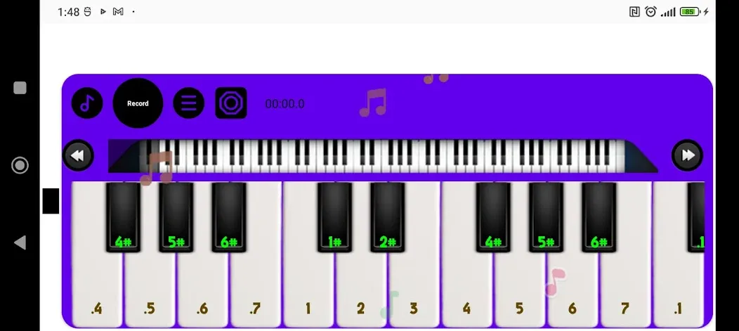 Скачать Melodica Simulator [MOD: все мелодии разблокированы и бесконечные ноты] на телефон — скриншот 2