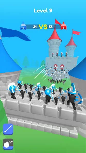 Merge Archers: Bow and Arrow [MOD: безлимитные монеты и усиленный урон] — Скачать бесплатно (APK) — скриншот 1