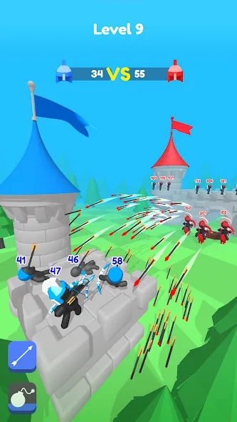 Merge Archers: Bow and Arrow [MOD: безлимитные монеты и усиленный урон] — Скачать бесплатно (APK) — скриншот 3