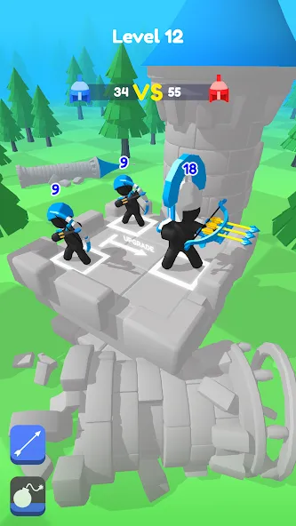 Merge Archers: Bow and Arrow [MOD: безлимитные монеты и усиленный урон] — Скачать бесплатно (APK) — скриншот 5