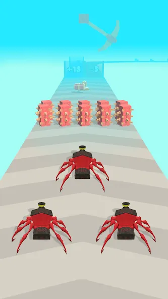 Скачать Merge Spider Train [MOD: безлимитные деньги и ресурсы] — скриншот 1