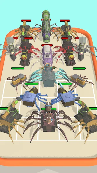 Скачать Merge Spider Train [MOD: безлимитные деньги и ресурсы] — скриншот 3