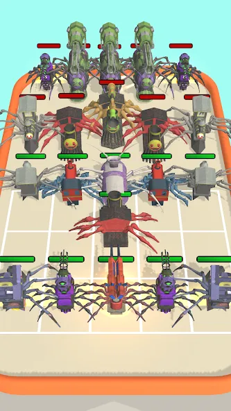 Скачать Merge Spider Train [MOD: безлимитные деньги и ресурсы] — скриншот 5