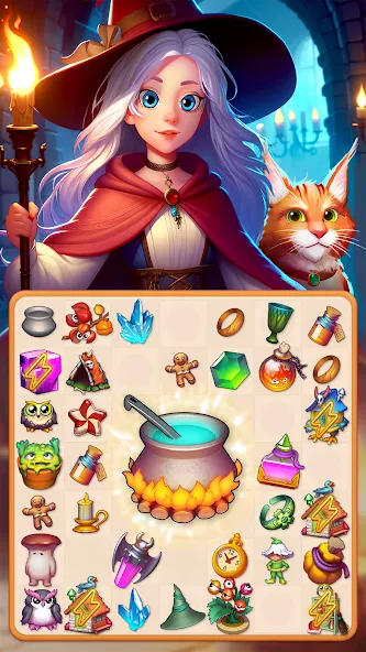 Скачать Mergic: Merge & Magic [MOD: безлимитная энергия и много ресурсов] на телефон — скриншот 5