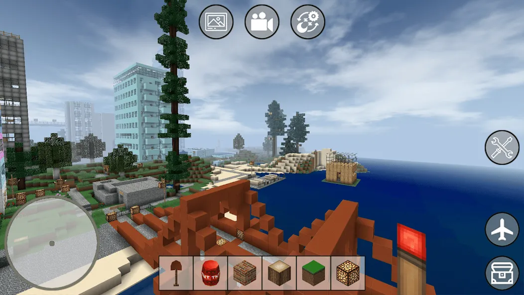 Mini Block Craft [MOD: бесконечные ресурсы и новые блоки] последняя версия — скриншот 1