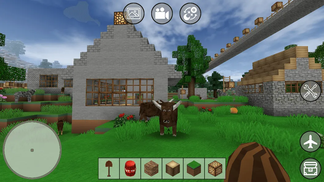 Mini Block Craft [MOD: бесконечные ресурсы и новые блоки] последняя версия — скриншот 2