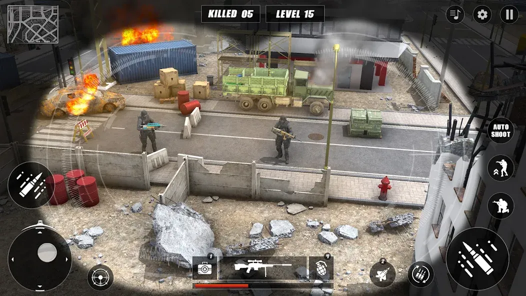 Code of Sniper 3D Gun Shooting [MOD: безлимитные деньги и оружие] на Андроид — скриншот 1