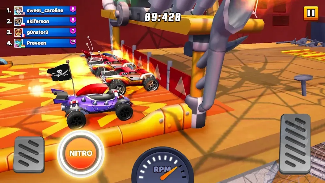 Скачать Nitro Jump - Car Racing [MOD: безлимитные деньги и топливо] — скриншот 1