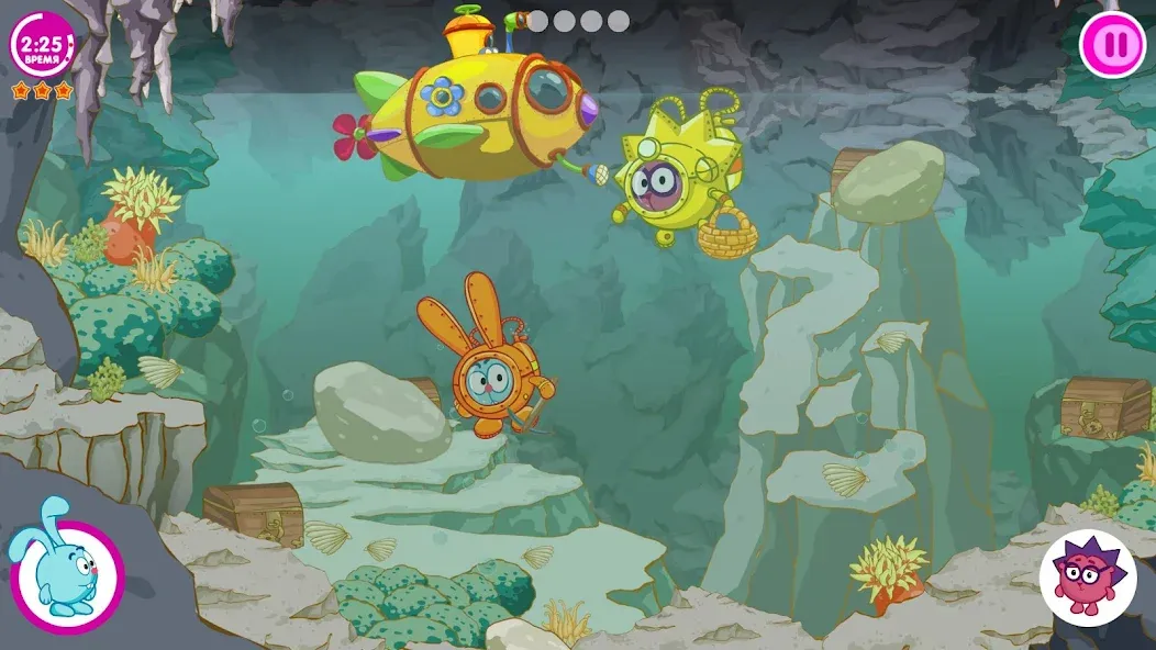 Скачать Смешарики. Сокровища [MOD: много монет и открыты уровни] — скриншот 5