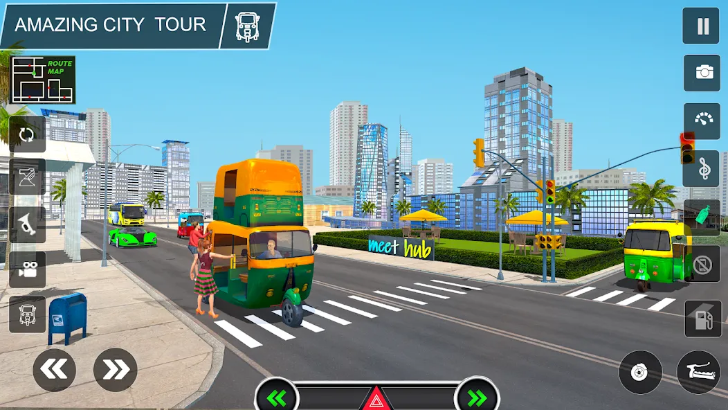 Скачать взлом Tuk Tuk Auto Rickshaw Game 3d [MOD: безлимитные деньги и топливо] — скриншот 3