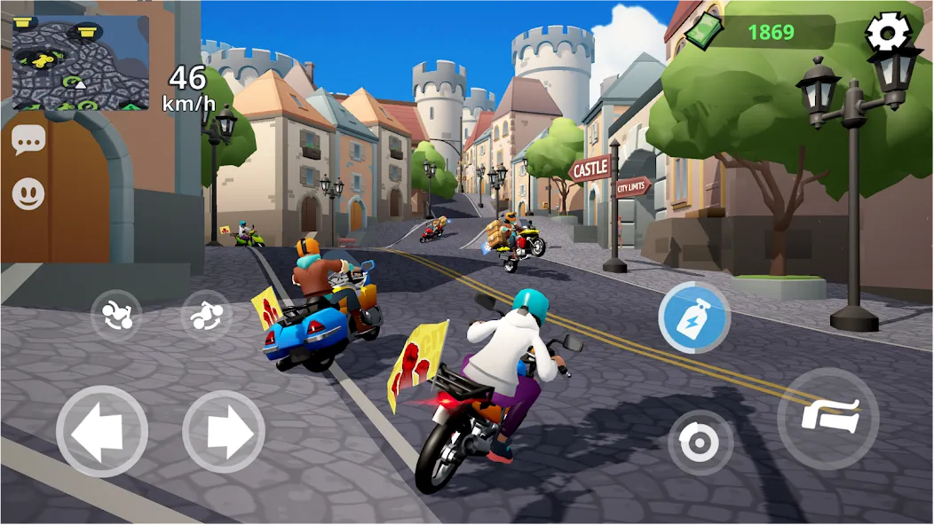 Скачать Moto City: Mad Bike Delivery [MOD: безлимитные деньги и все байки открыты] на телефон — скриншот 1