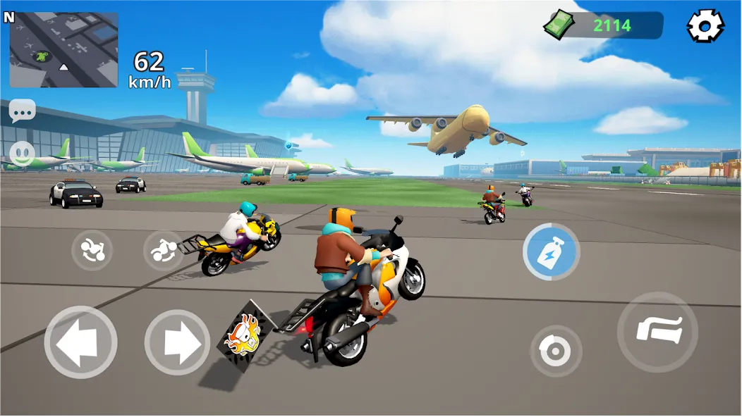 Скачать Moto City: Mad Bike Delivery [MOD: безлимитные деньги и все байки открыты] на телефон — скриншот 4