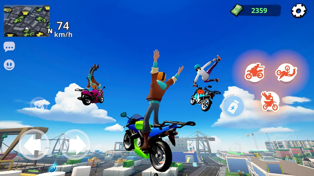 Скачать Moto City: Mad Bike Delivery [MOD: безлимитные деньги и все байки открыты] на телефон — скриншот 5