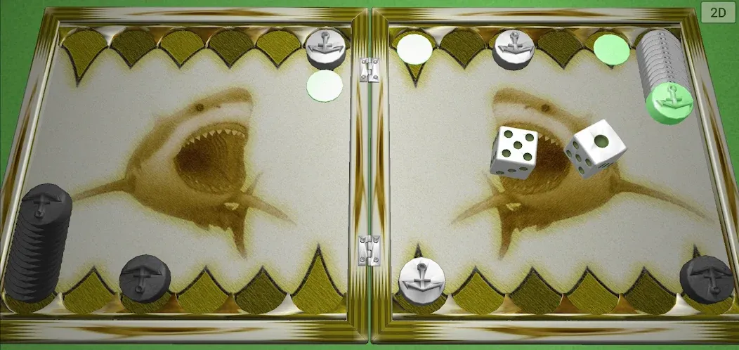 Взломанная Backgammon 6 1 [MOD: без рекламы и повышенная удача] на Андроид — скриншот 1