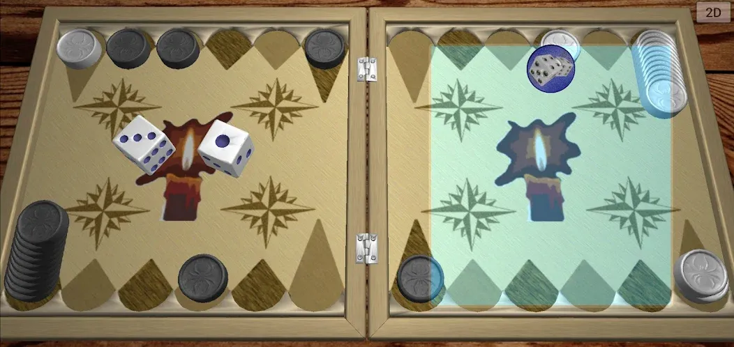 Взломанная Backgammon 6 1 [MOD: без рекламы и повышенная удача] на Андроид — скриншот 4