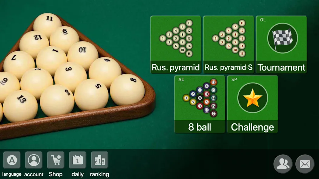 Взломанная russian billiards 2024 [MOD: безлимитные монеты и открыты все столы] на Андроид — скриншот 5
