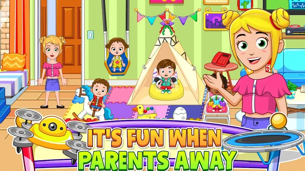 My City : Babysitter [MOD: безлимитные деньги и всё открыто] — Скачать бесплатно (APK) — скриншот 2