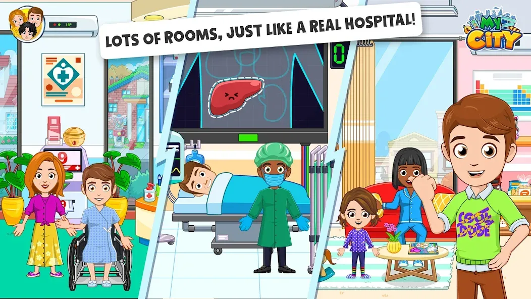 My City : Hospital [MOD: открыты все отделения и безлимитные деньги] (Бесплатно / APK) — скриншот 5