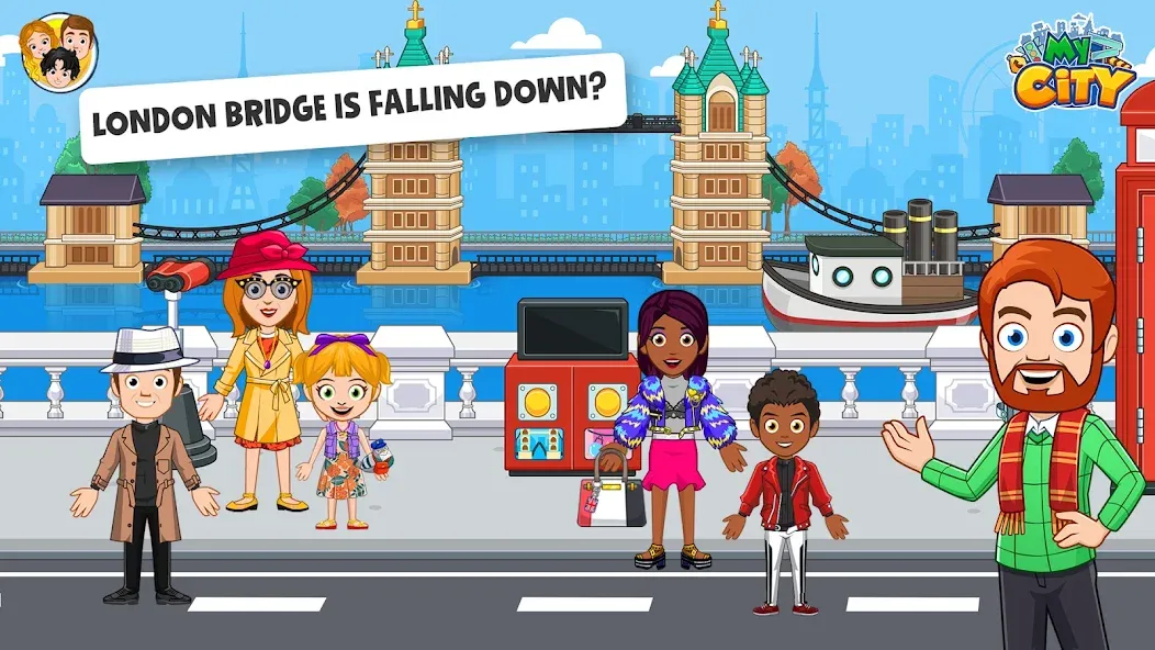 My City : London [MOD: открыты все локации и персонажи] на Андроид — скриншот 2