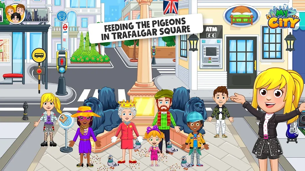 My City : London [MOD: открыты все локации и персонажи] на Андроид — скриншот 4