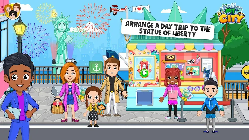 Скачать My City: NewYork Trip [MOD: безлимитные деньги и всё открыто] на телефон — скриншот 4