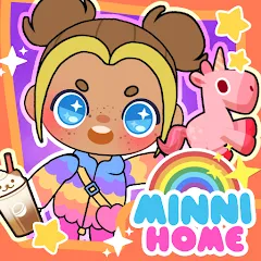 Скачать Minni Family Home - Play House [MOD: открыты все предметы и локации] на телефон